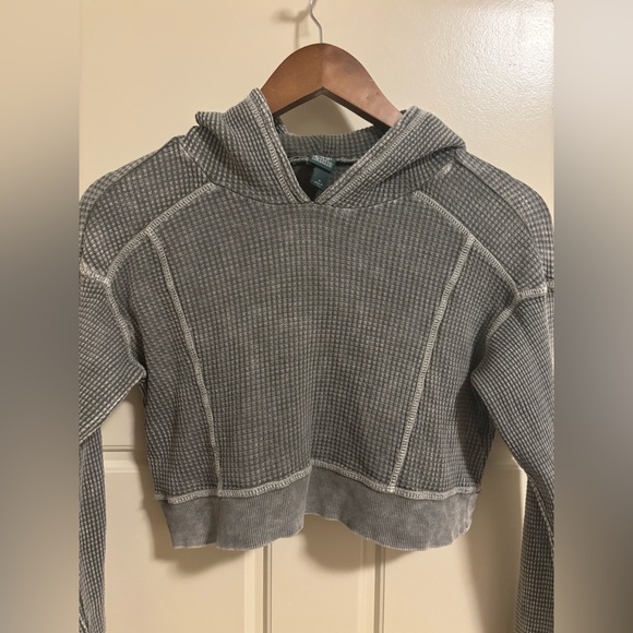 Wild Fable Hoodie Crop Long Sleeve Shirt - Picture 3 of 10